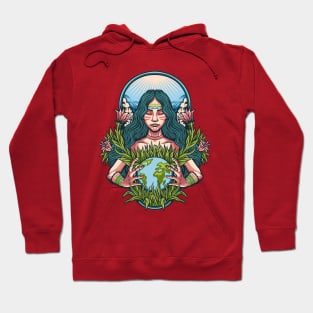 Mother earth illustration Hoodie